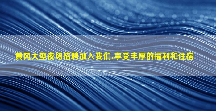 黄冈大型夜场招聘加入我们.享受丰厚的福利和住宿